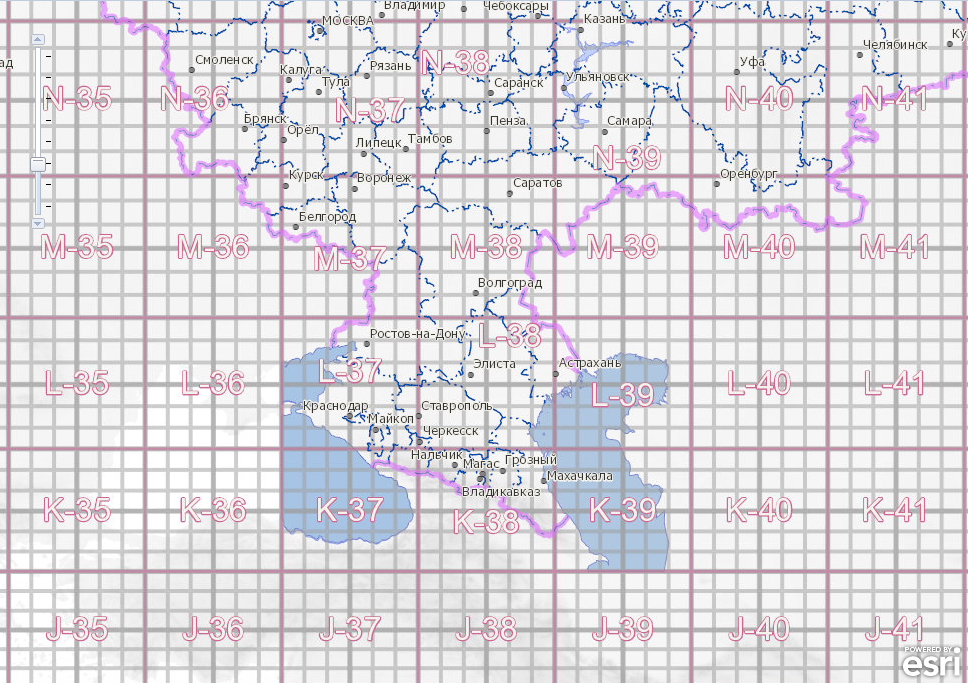 Топографическая карта n 39