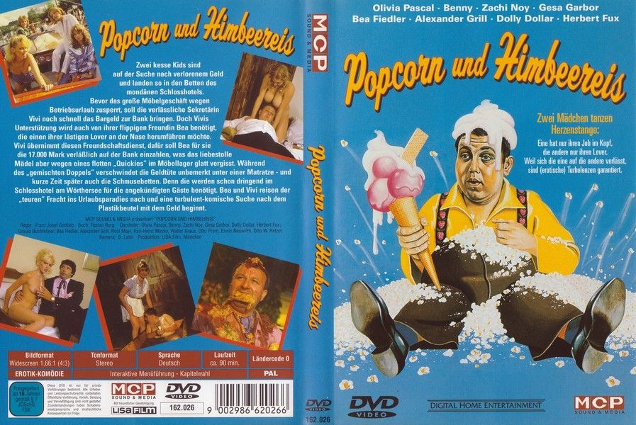 Popcorn und Himbeereis / Хрустящая кукуруза и малиновое мороженное