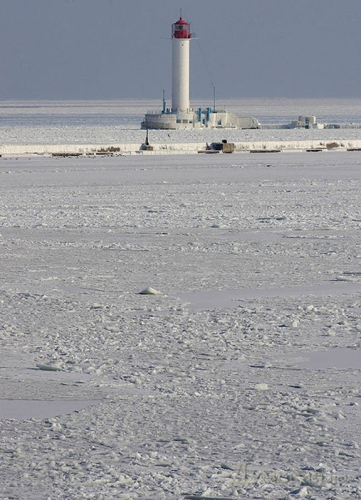 Евпатория замерзшее море