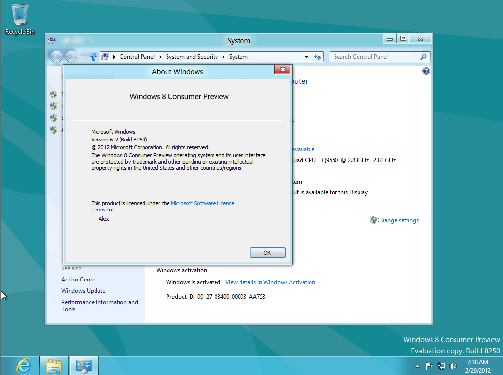 Windows 8 build 8250. Windows Consumer Preview. Виндовс 8 Консумер превью. Windows developer Preview build 8102.